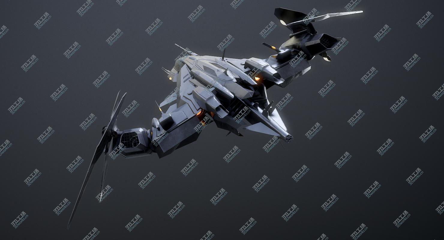 images/goods_img/202104092/3D model Sci-Fi Spaceship Fighter Rigged/4.jpg